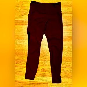 GAP GapFit Leggings - Polyester with Spandex - Size Medium - Vineyard Color